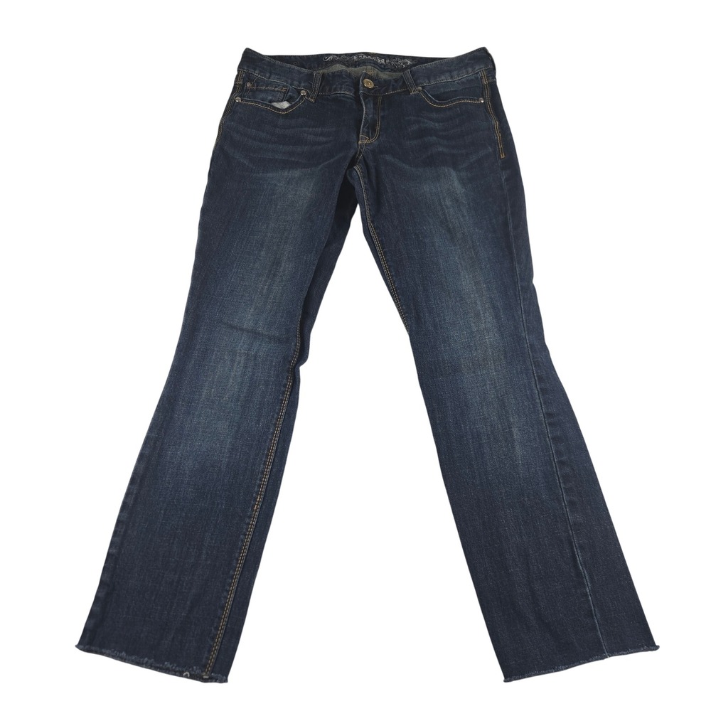 Express Jeans Womens Size 6R Bootcut Jeans Medium Wash Stretch Denim Low Rise
